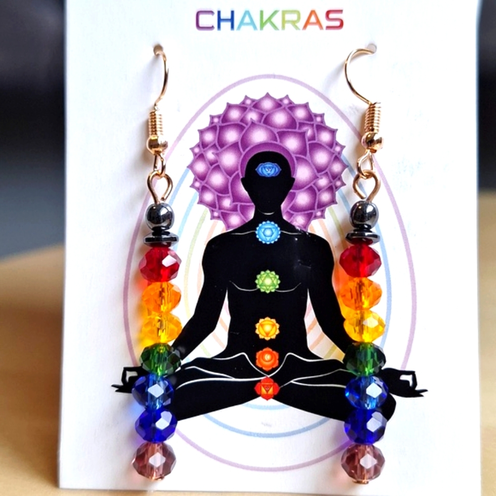 3 For $15 Chakra Rainbow Earrings
